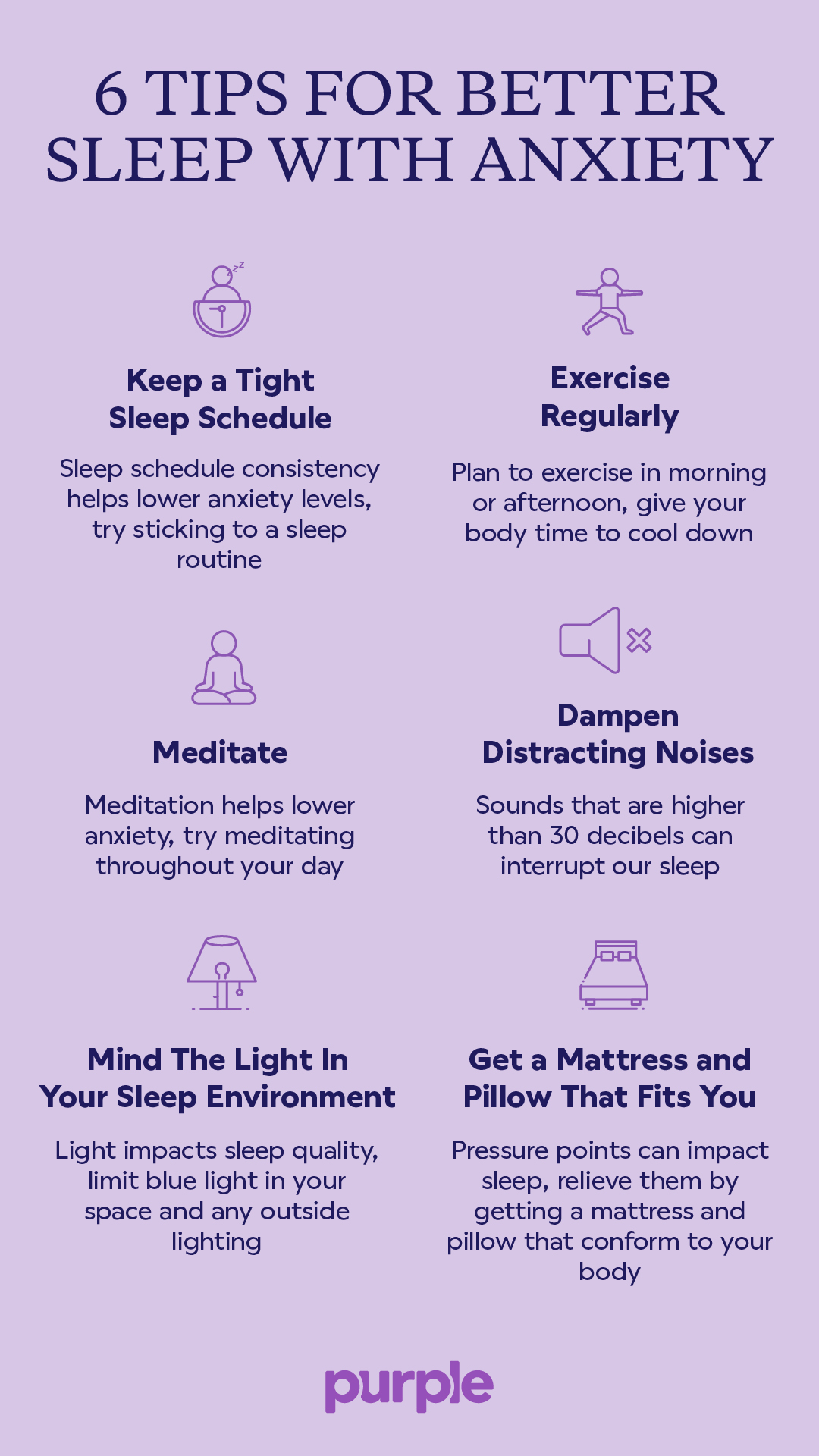 Anxiety and sleep tips