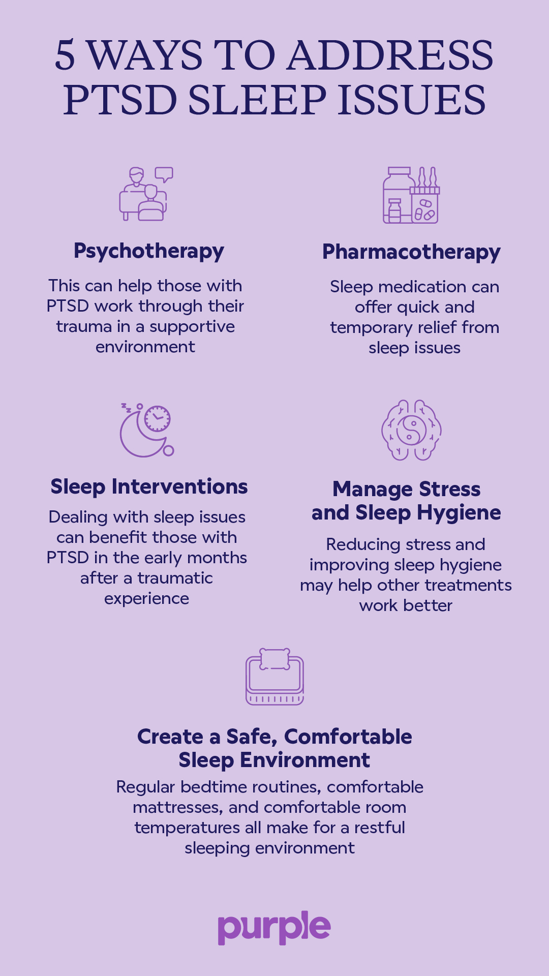 list of ways to address PTSD