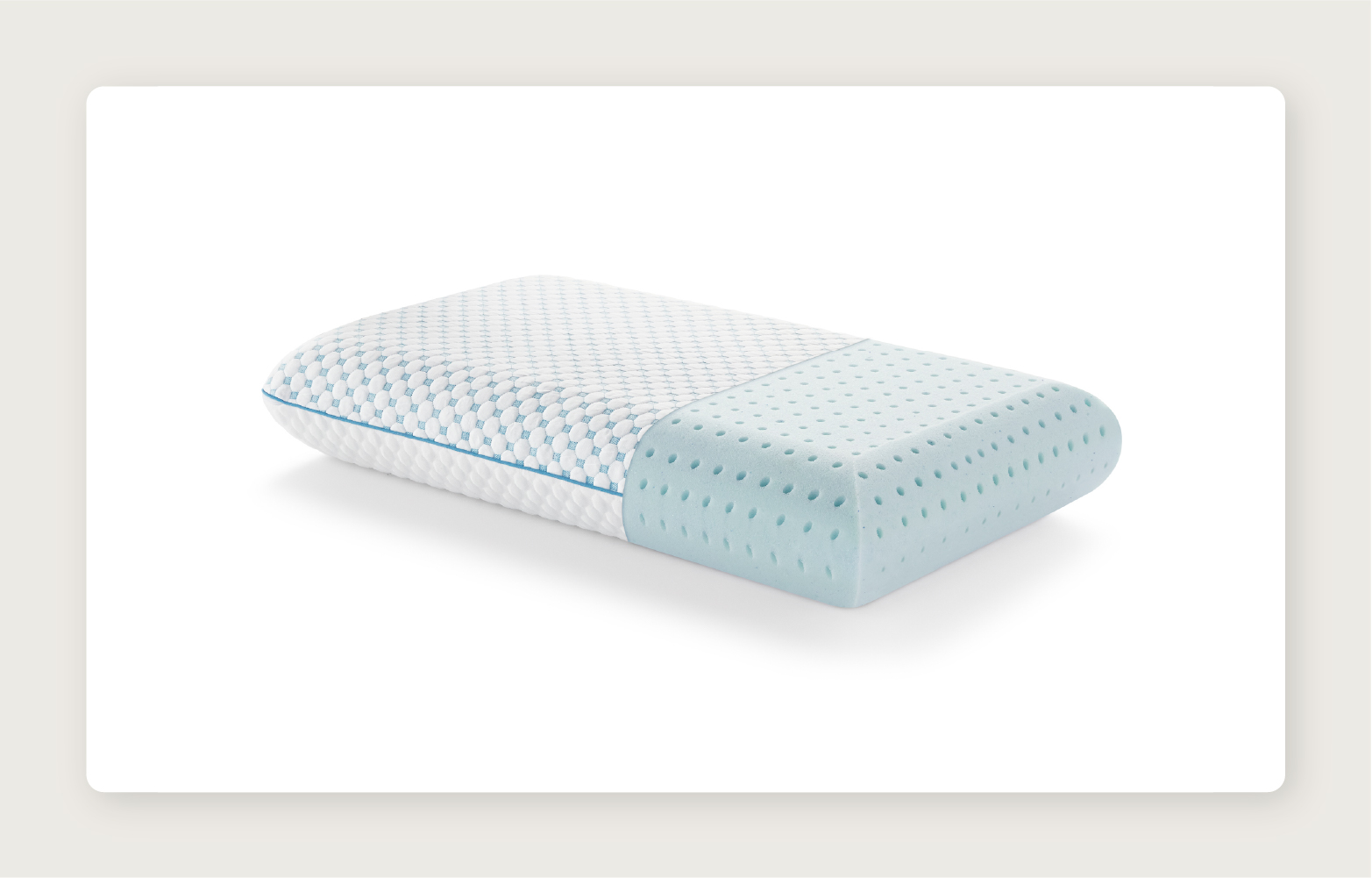 Weekender HyperChill Gel Memory Foam Pillow before a white background. 