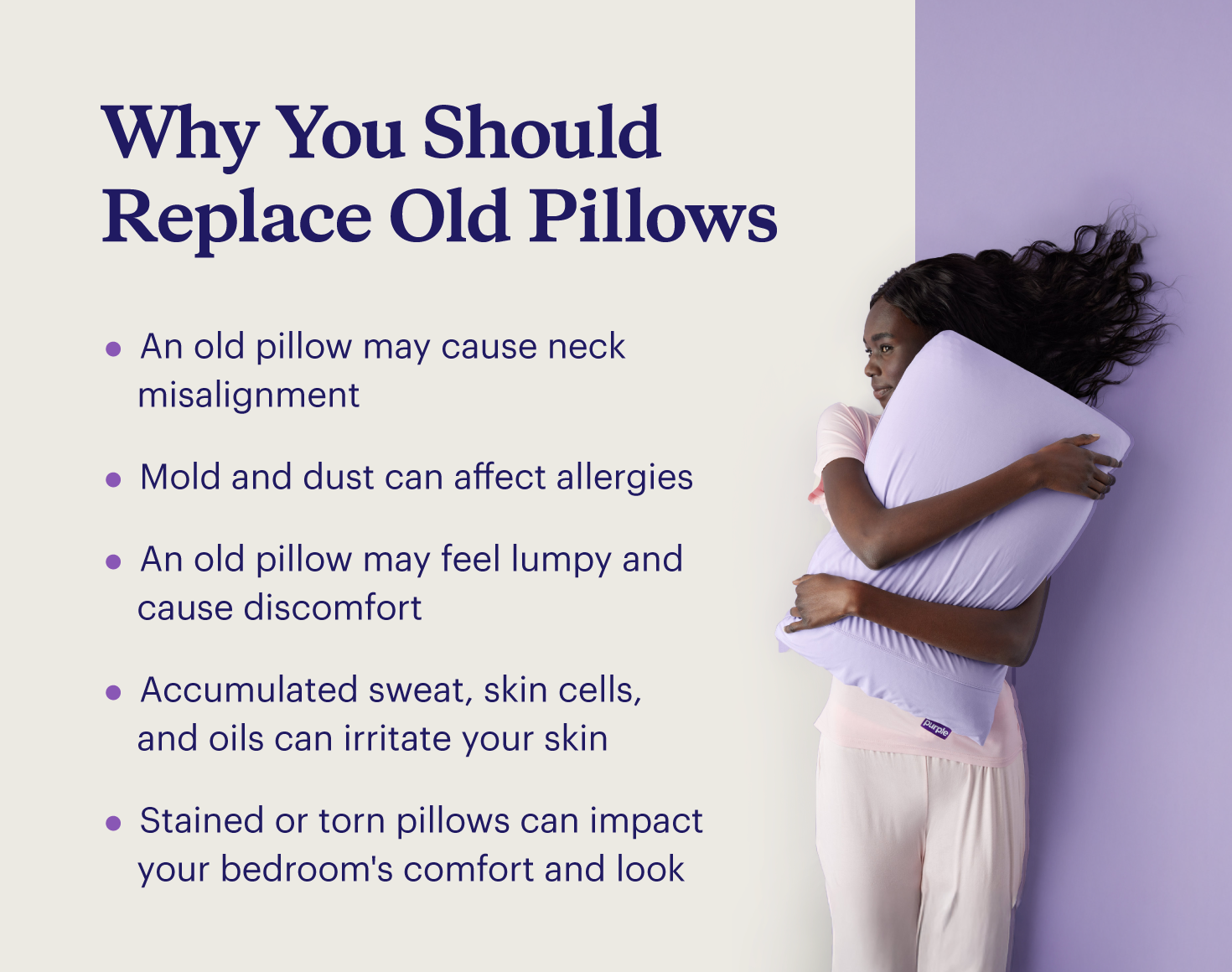 5 reasons to replace an old pillow.