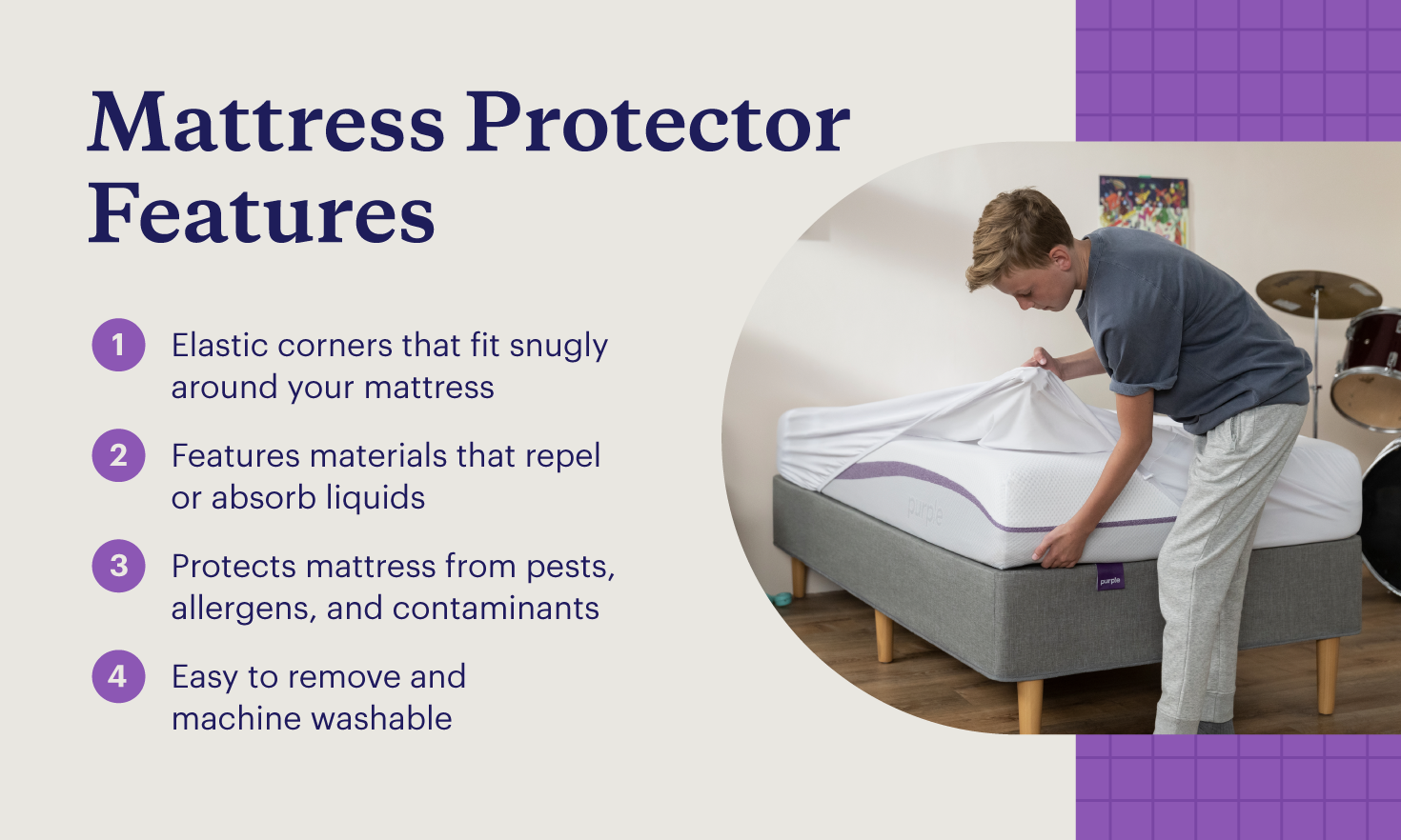 Four features of mattress protectors that make them worthwhile.