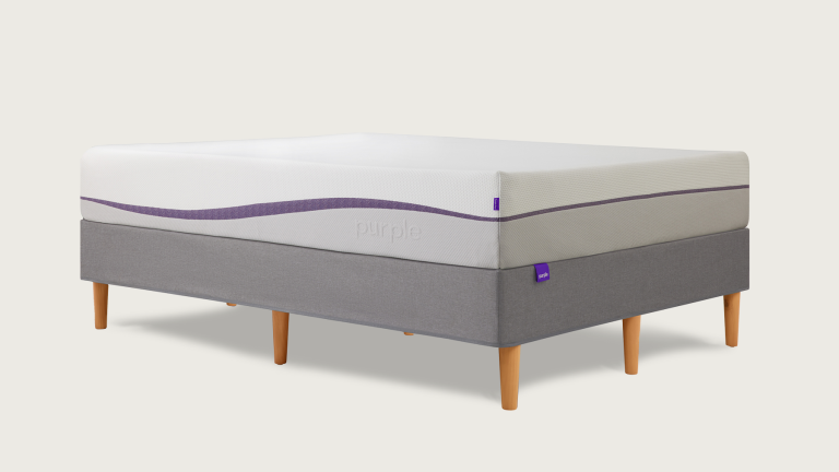 Purple Foundation with Mattress