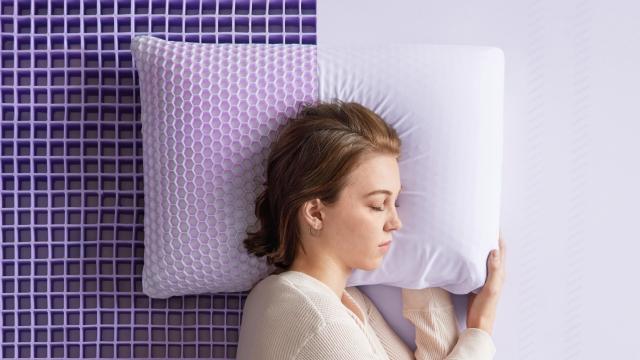 Woman sleeping on a pilllow