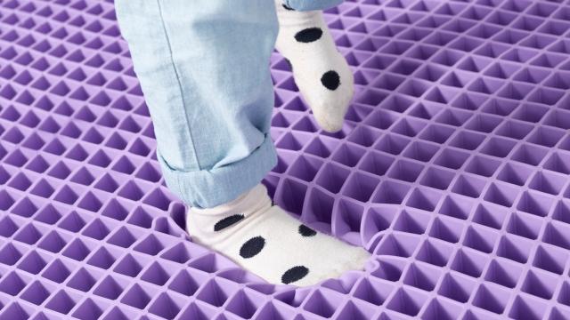 Kid stepping on exposed grid