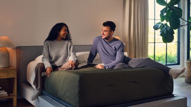 Talent on dressed mattress