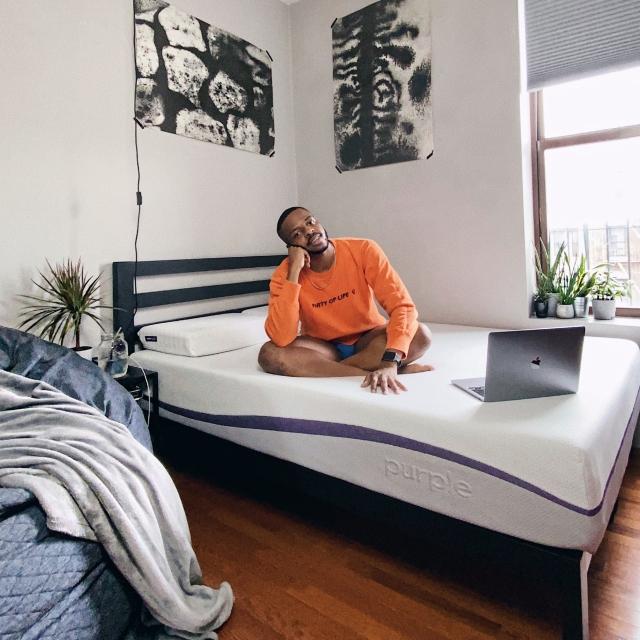 Customer Review Image with Purple Mattress