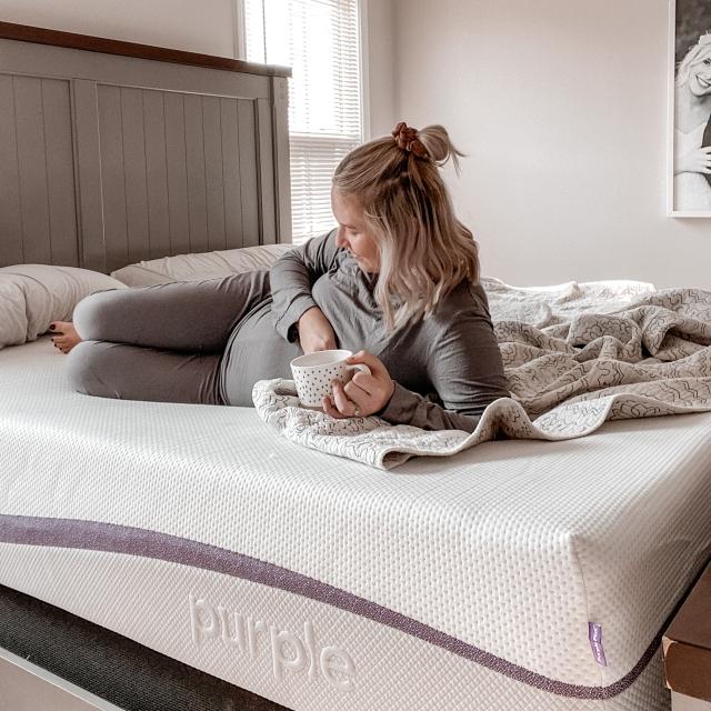 Customer Review Image with Purple Mattress