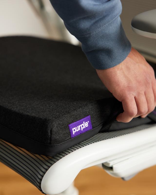 Double Seat Cushion Placed on Office Chair