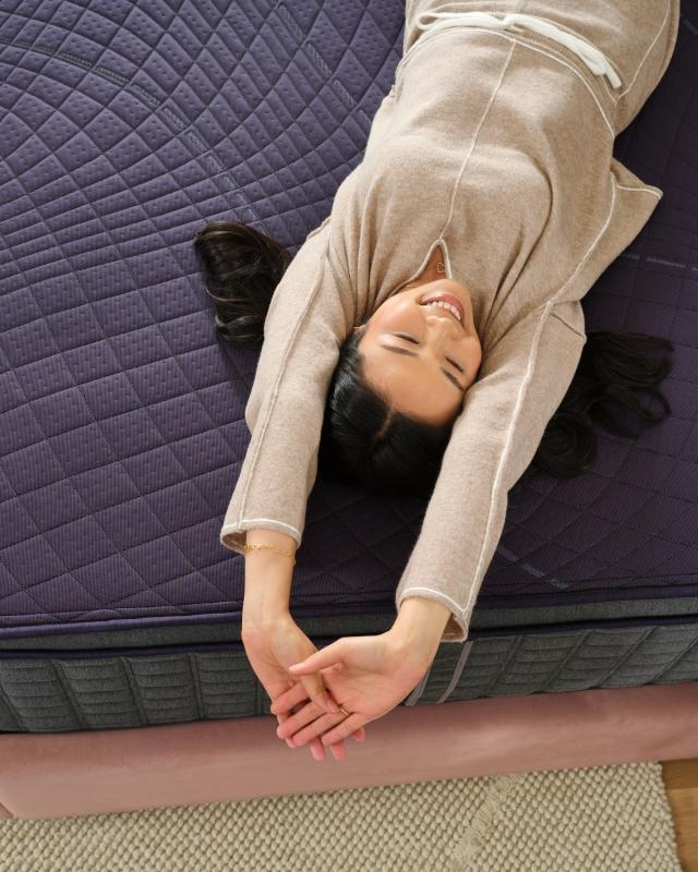female talent on mattress