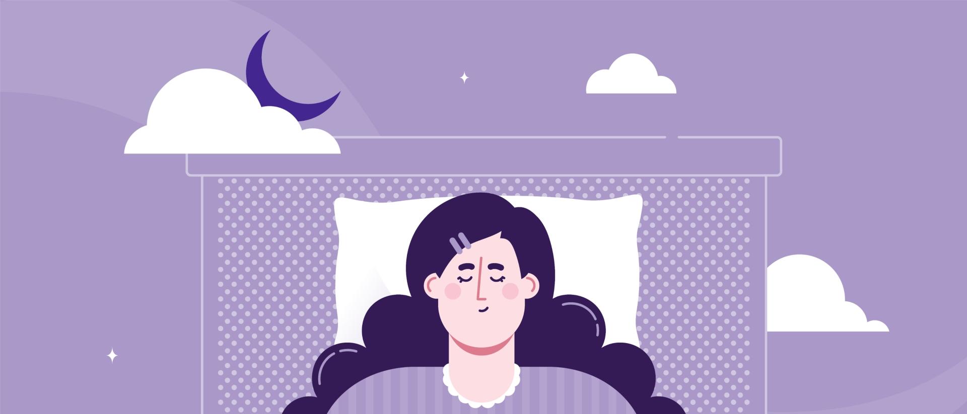 woman trying to stay asleep in bed