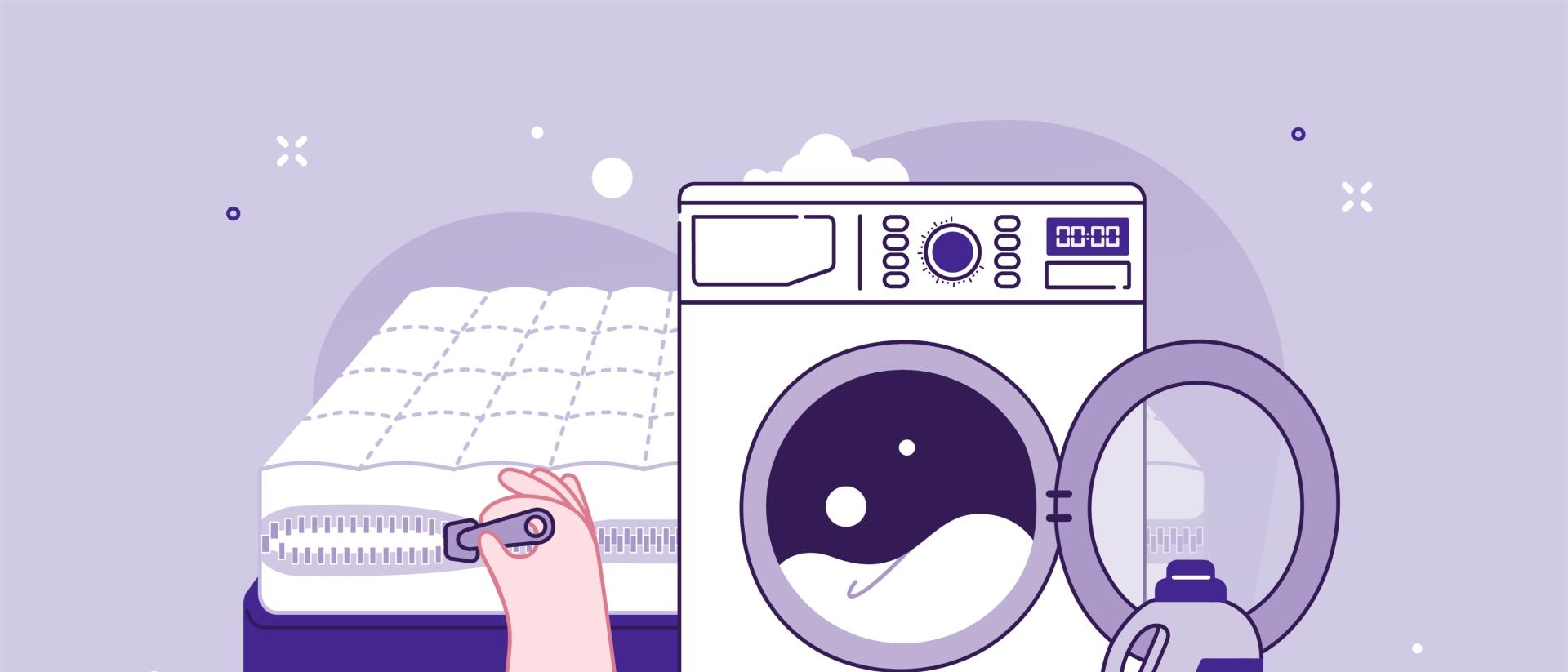 washing machine and mattress protector