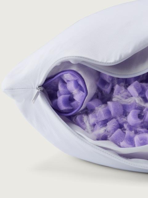Freeform pillow fill and neck chamber